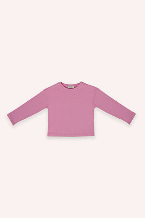 Kız Çocuk Kalp Desen Baskılı 2'li Pijama Takım Pembe