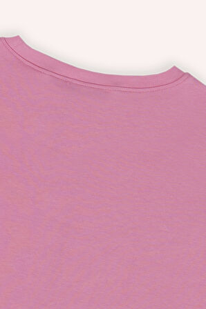 Kız Çocuk Kalp Desen Baskılı 2'li Pijama Takım Pembe