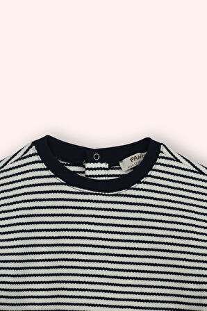 Erkek Çocuk Çizgili Sweatshirt Lacivert