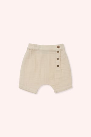 Erkek Çocuk Müslin Şort Bej