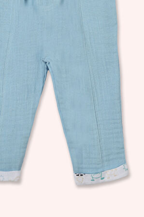 Erkek Çocuk Müslin Pantolon Mavi