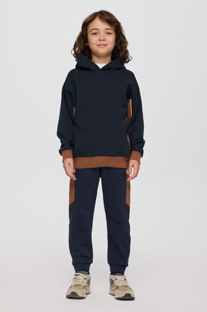 Erkek Çocuk Kapüşonlu Sweatshirt Lacivert