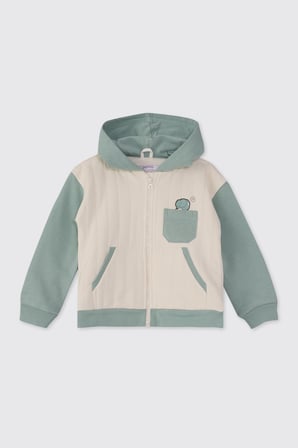 Erkek Çocuk Dinazor Baskılı Sweatshirt Antrasit