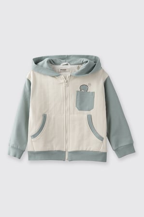Erkek Çocuk Dinazor Baskılı Sweatshirt Antrasit