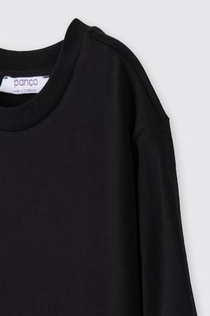 Erkek Çocuk Uzun Kollu T-Shirt Siyah
