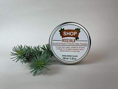 SHOP WOOD BALM Ahşap Besleyici Bakım Cilalama Koruma Su Geçirmezlik Balzamı 100 ml.