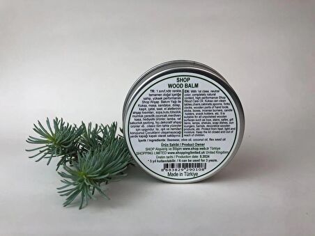 SHOP WOOD BALM Ahşap Besleyici Bakım Cilalama Koruma Su Geçirmezlik Balzamı 100 ml.