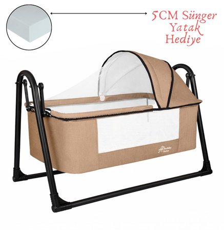 Chubby Baby FirstClass Sallanır Sepet Beşik Sineklikli ve Sünger Yataklı