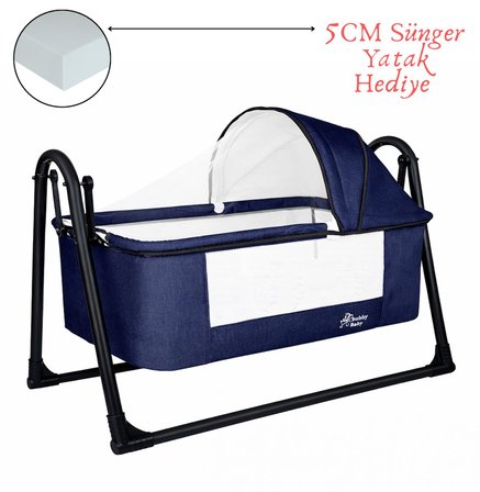 Chubby Baby FirstClass Sallanır Sepet Beşik Sineklikli ve Sünger Yataklı