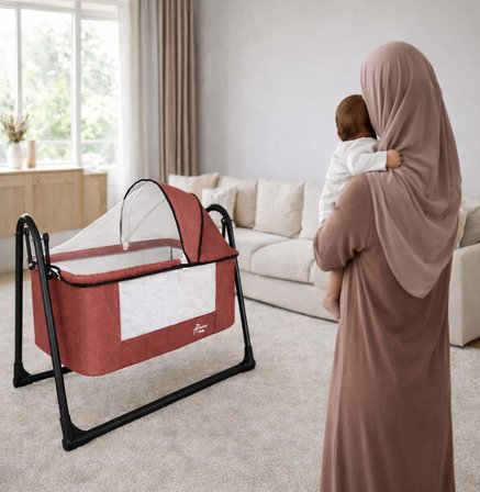 Chubby Baby FirstClass Sallanır Sepet Beşik Sineklikli ve Sünger Yataklı