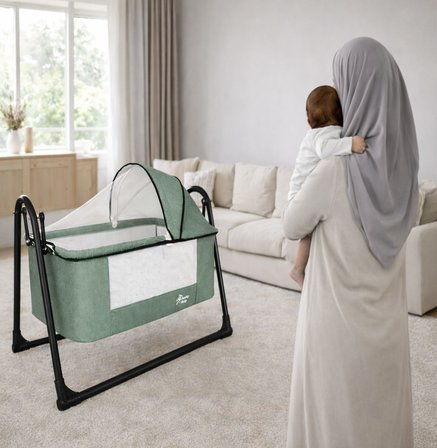 Chubby Baby FirstClass Sallanır Sepet Beşik Sineklikli ve Sünger Yataklı