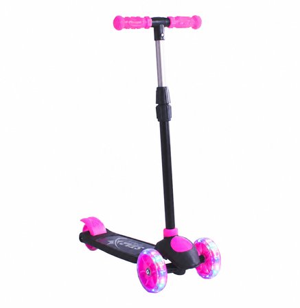 Chubby Baby Işıklı Çocuk Scooter Ayarlanabilir Direksiyonlu Arka Frenli