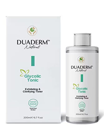Duaderm Akne Karşıtı ve Ton Eşitleyici Glycolic Tonic (Glycolic Acid 5%, Aha + Bha) 200 ml
