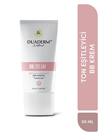 DUADERM BB CREAM YÜZ 50 ML / NUDE RENGİ SPF 50
