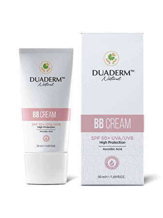 DUADERM BB CREAM YÜZ 50 ML / NUDE RENGİ SPF 50