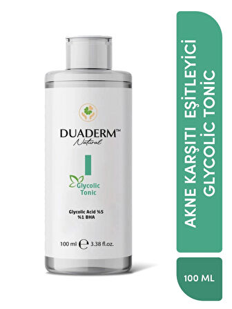 Akne Karşıtı ve Ton Eşitleyici Glycolic Tonic (Glycolic Acid 5% + BHA) 100 ml