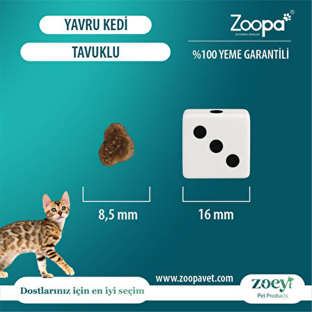 Zoey Tavuklu Yavru Kedi Maması 15 KG