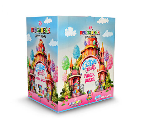ÇİLEK AROMALI 36'LI PAMUK ŞEKERLER