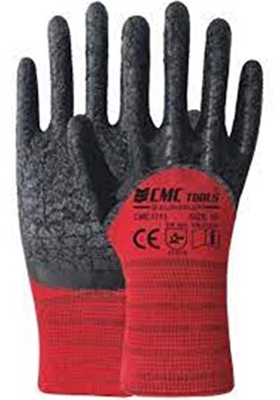 CMC LATEX ELDİVEN 3/4 KIRMIZI CMC1713