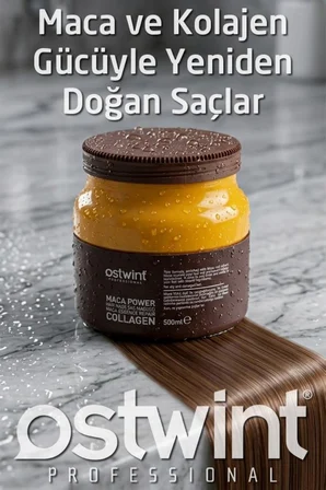 Ostwint Maça Esanslı Kolajen İçerikli Yoğun Besleyici ve Canlandırıcı Saç Maskesi 500 ml