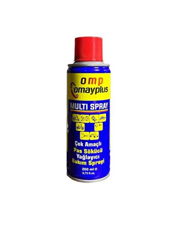 OMP OMAYPLUS Multı Spray Çok Amaçlı Pas Sökücü Yağlayıcı 200 Ml