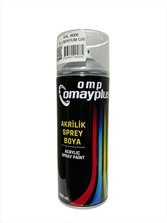 OMP OMAYPLUS 9006 ALÜMİNYUM GRİ PARLAK SPREY BOYA 400 ML