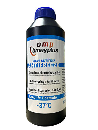 OMP OMAYPLUS -37 1.5 LT MAVİ ANTİFRİZ 