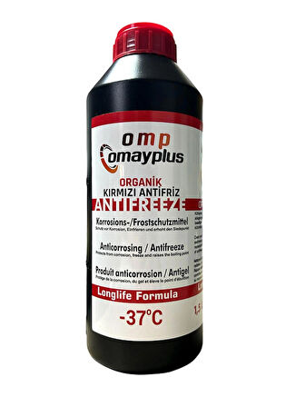 OMP OMAYPLUS -37 1.5 LT KIRMIZI ANTİFRİZ 