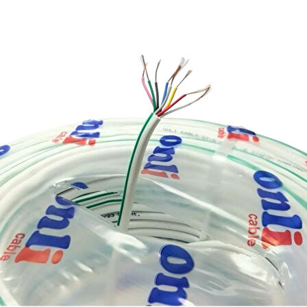 Onli DT8 Alarm Diafon Kablosu 0.22mm 8Canlı 250Metre