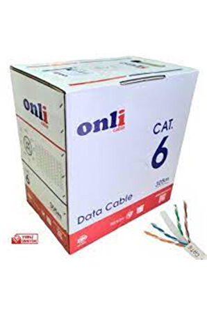 Onli ON-6008 U-UTP 23 AWG CCA 305 Metre Cat6 Kablo