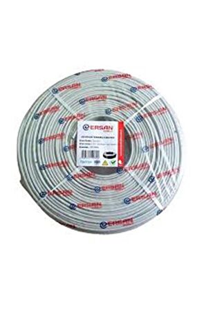 Ersan ER-5001 CU 2+1 1x0,50 mini Coax 2x0,50mm 250 metre CCTV Kamera Kablosu