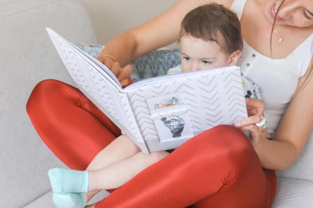 Modern Bebek Anı Defteri - İlk 1 Yıl Hamilelik ve Anne Bebek Günlüğü - Ajandası + Baskı Kiti