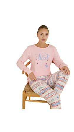 Seamlife Kadın Kışlık Termal Uzun Kollu Pijama Takımı