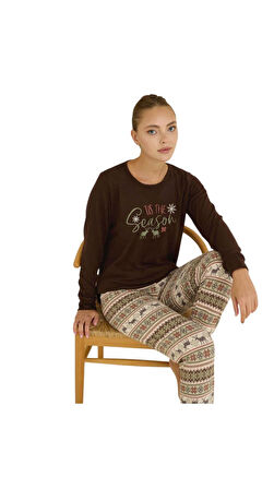 Seamlife Kadın Kışlık Termal Uzun Kollu Pijama Takımı