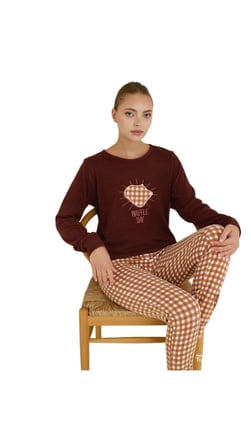 Seamlife Kadın Kışlık Termal Uzun Kollu Pijama Takımı