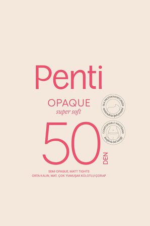 Opak 50 Kahverengi Külotlu Çorap-Pentilicious