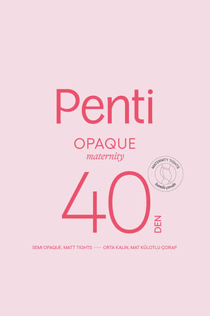 Siyah Hamile 40 Külotlu Çorap-Pentilicious