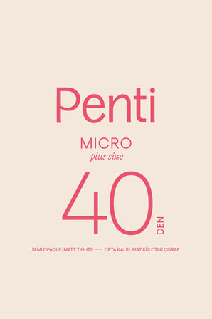Siyah Micro 40 Maxi Külotlu Çorap-Pentilicious