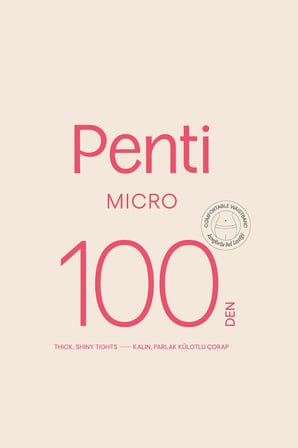 Micro 100 Siyah Külotlu Çorap-Pentilicious