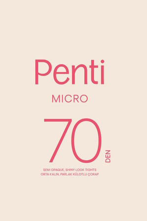 Micro 70 Siyah Külotlu Çorap-Pentilicious