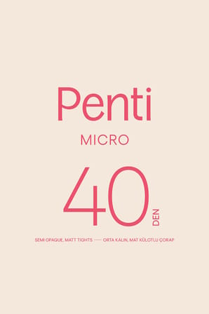 Micro 40 Bordo Külotlu Çorap-Pentilicious