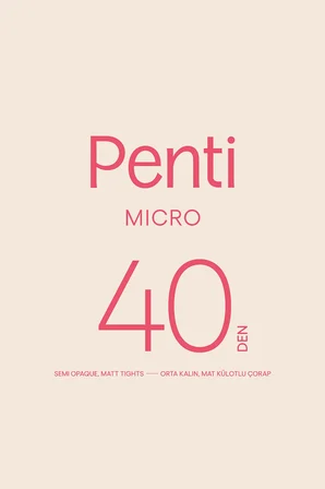 Micro 40 Bordo Külotlu Çorap-Pentilicious