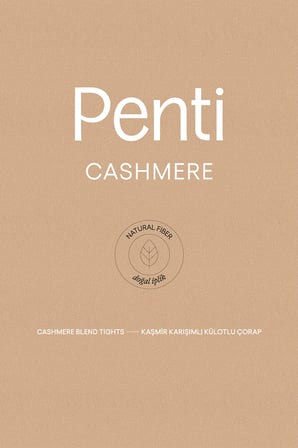 Cashmere Siyah Külotlu Çorap
