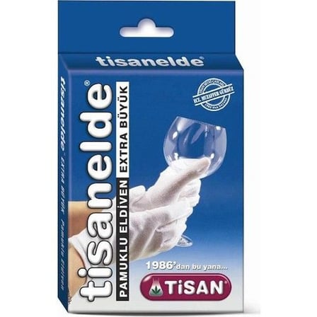 Tisan Tisanelde Egzama Pamuklu Eldiven Ekstra Büyük