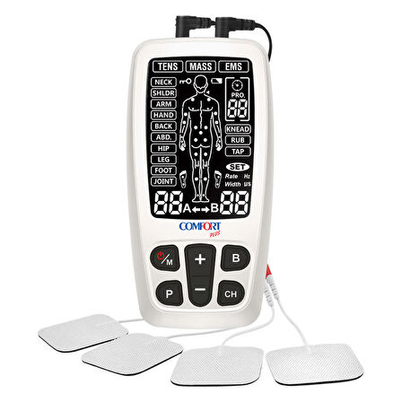 Comfort Plus R-C4A Şarj Edilebilir Tens Ems Masaj Cihazı