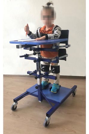 Ayakta Durma Masası Sehpası Gövde Destekli - Medıum= Kullanıcı Boyu: 120-150 Cm