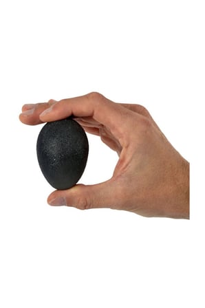 Squeeze Egg - Silikon El Egzersiz Topu Siyah - Super Sert Direnç