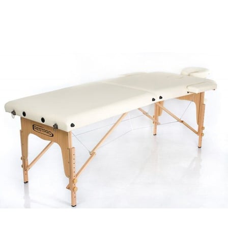 Classic 2 Krem Renk Katlanabilir Masaj Masası (AVRUPA'DAN İTHAL)