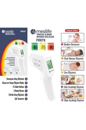 Fr870 Kızılötesi Temassız Alından Ateş Ölçer