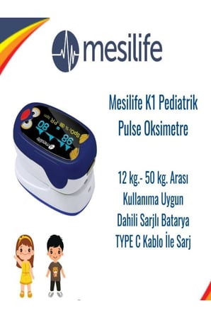 ÇOCUK TİPİ PARMAKTAN PULSEOKSİMETRE K1
